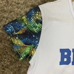 BLUSA BRANCA BRASIL PAETÊ na internet