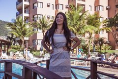 Vestido Linho brilho - comprar online