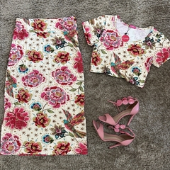 CONJUNTO CANELADO FLOWERS