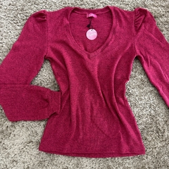 BLUSA LANZINHA DECOTE V - Cranberry Fashion and Trend