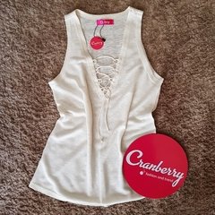 BLUSA DECOTE TRANÇADO