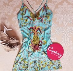 VESTIDO ABACAXI AZUL