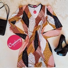 VESTIDO CHOKER ESTAMPADO - comprar online