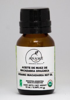 Aceite orgánico de nuez de macademia