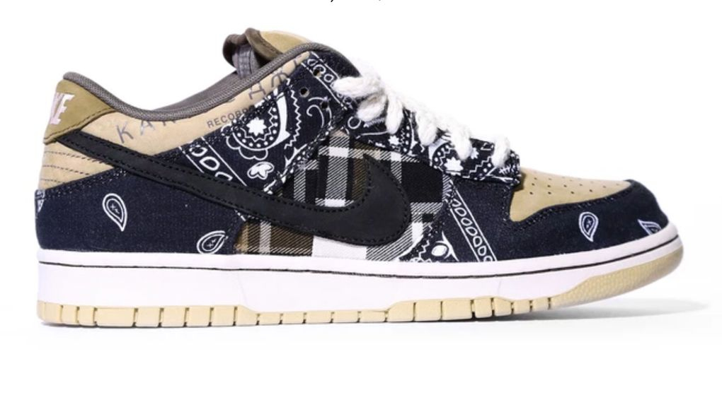 caixa dunk travis scott