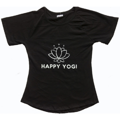 Remera HAPPY negra
