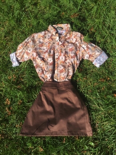 Camisa FLORES beige en internet