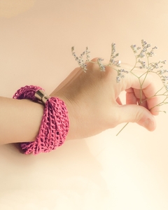 Pulsera CADENA rosa - comprar online