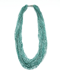Collar CADENA largo verde