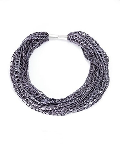 Collar CADENA corto peltre