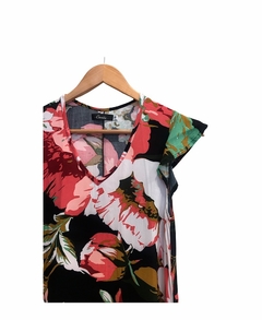 Vestido V súper flor - comprar online