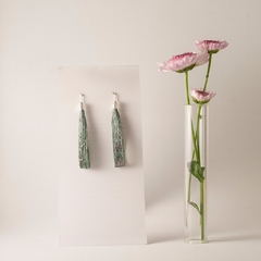 Aro LINO foil gota verde plata - comprar online