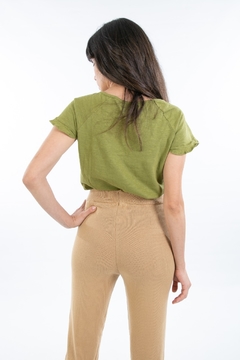Pantalón CURIOSIDAD nuez - Puntos en el espacio