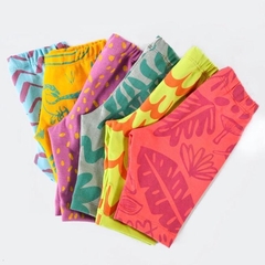 Calza bike DINOS amarillo - comprar online