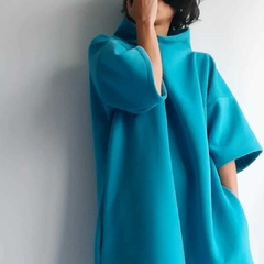 Imagen de Vestido BUZO turqueza