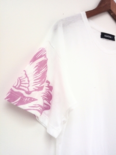 Remera FLOWER blanca - comprar online