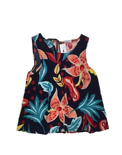 Blusa MARU flor fondo azul en internet