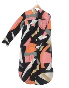 Vestido CHEMISE abstracto negro