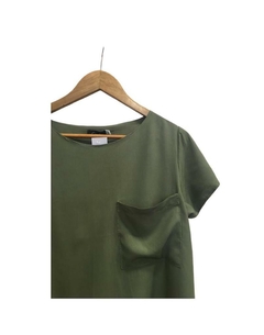 Remera BOLSILLO jersey verde militar - comprar online