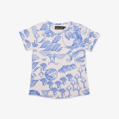 Remera OLAS azul