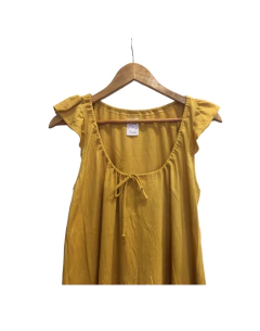 Vestido FRUNCE mostaza - comprar online