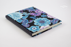 Cuaderno lomo curvo Flores Azules