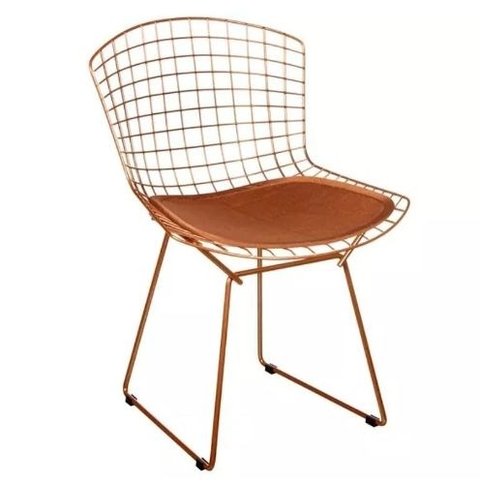 Silla Diseño Bertoia Cobre