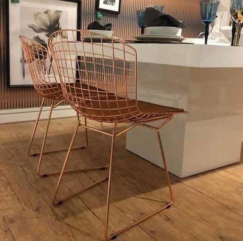 Silla Diseño Bertoia Cobre - tienda online