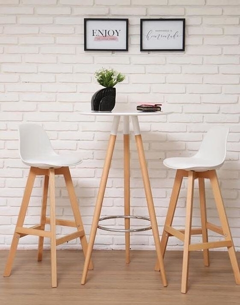 Banqueta Diseño Tulip Negra Altura asiento 77cm - Decorando Shop