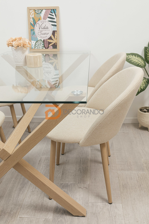Silla Niza Beige - Decorando Shop