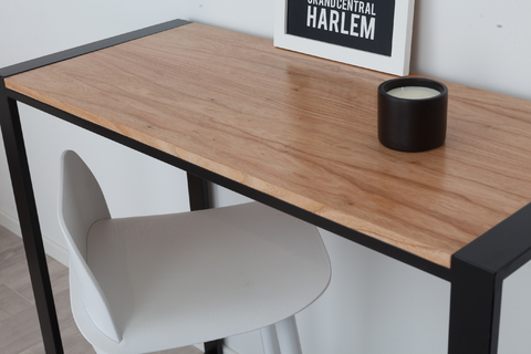 Barra Desayunadora Industrial Viena 120x50 Negra - comprar online