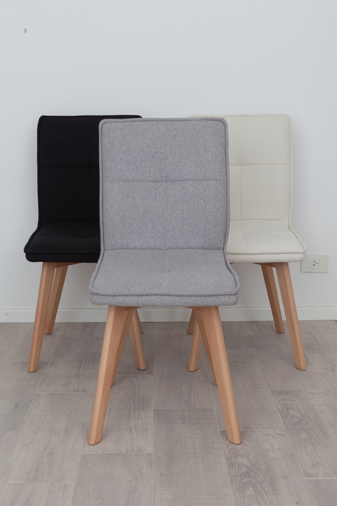 Silla Oslo Tapizada Blanca - tienda online