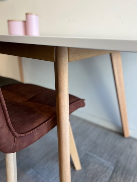 Mesa Extensible Tulip 160 a 200 Blanca