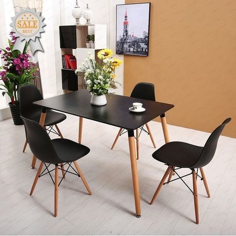 Mesa Eames 120x80 + 4 Sillas Eames