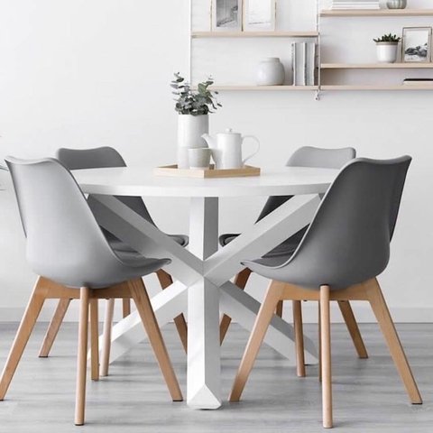 Silla Diseño Tulip Gris Polipropileno en internet