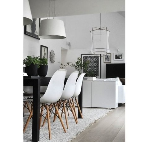 Silla Diseño Eames DSW Blanca Polipropileno - Decorando Shop