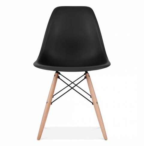 Silla Diseño Eames DSW negra Polipropileno - comprar online