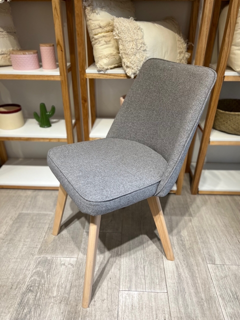 Silla Roma Tapizada Gris Claro en internet