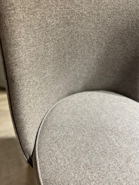 Silla Roma Tapizada Gris Claro