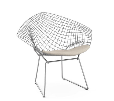 Sillón Bertoia Diamond Cromado