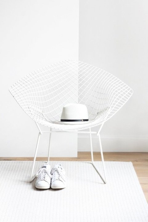 Sillón Bertoia Diamond Blanco - comprar online