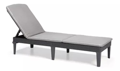 Reposera Camastro Exterior Rattan Keter Jaipur Grafito