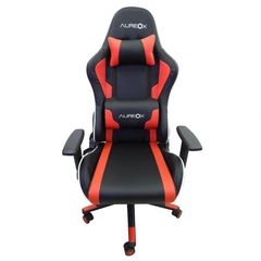 SILLA GAMER AUREOX G400 NEGRO Y ROJO 2 PUFF