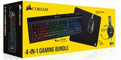 COMBO GAMER CORSAIR TEC K55+AURI HS50+MOUS HARPOON RGB PRO+PAD MM100 - comprar online