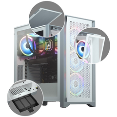 GABINETE CORSAIR 4000D AIRFLOW TG WHITE - comprar online