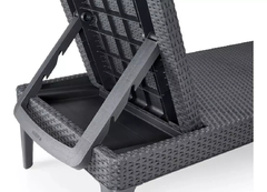 Reposera Camastro Exterior Rattan Keter Jaipur Grafito en internet
