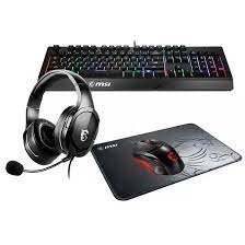 COMBO GAMER MSI ADVENTURE 202 TECLADO MOUSE AURICULAR MOUSEPAD RGB - comprar online