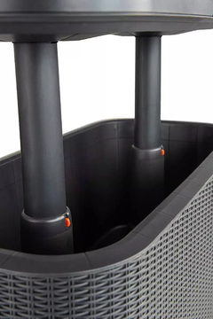 Mesa Nevera Hielera Keter Exterior Bevybar Premium Grafito en internet