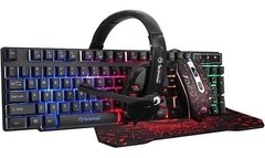 COMBO GAMER MARVO 4 EN 1 TECLADO+MOUSE+PAD+AURICULARES RETROILUMINADO