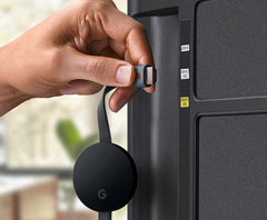 GOOGLE CHROMECAST 3 HDMI WIFI FULL HD COLOR NEGRO - Hard Rosario